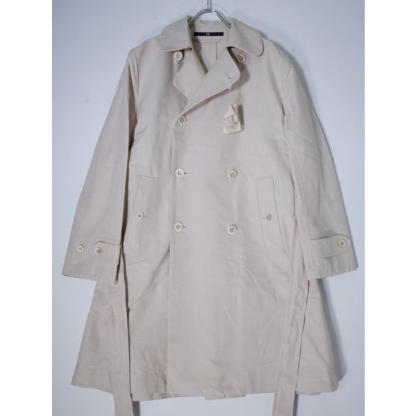 45R ギャバブルタイルの908コート ギャバジントレンチコートインディゴ