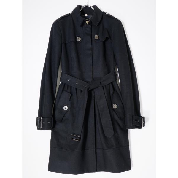 BURBERRY LONDON トレンチコート バーバリーロンドン BURBERRY LONDONバーバリー ロンドン ウールメルトン ギャザーシングル