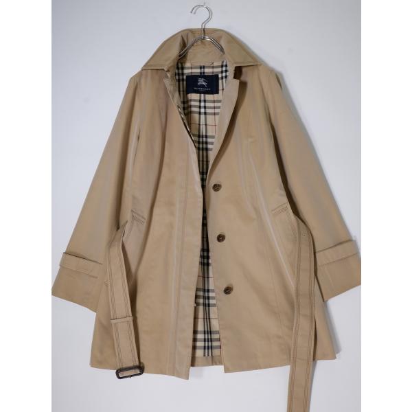 BURBERRY LONDON バーバリー アンゴラ ファー脱着可 ベルト付 BURBERRY LONDON バーバリー アンゴラ ファー脱着可 ベルト付 BURBERRY