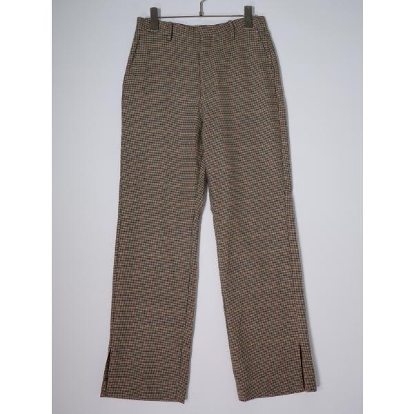 COUTURE D`ADAMクチュールドアダム L'Appartementアパルトモン購入 Overcheck Slit pantオーバーチェック スリットパンツ[LPTA80708]