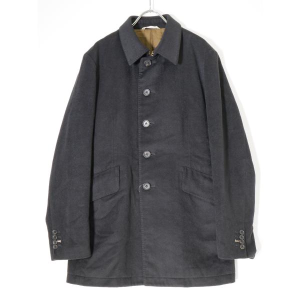 美品　Paul Smith 高級アンゴラ100% ステンカラーコート アンゴラ100%】美品 ポールスミス ステンカラーコートL ダーク