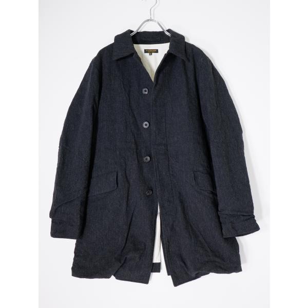 A VONTADEア ボンタージ Wrincle Mac Coat Wool Cotton British Sage ウールコットン ステンカラーマックコート[MCTA80738]