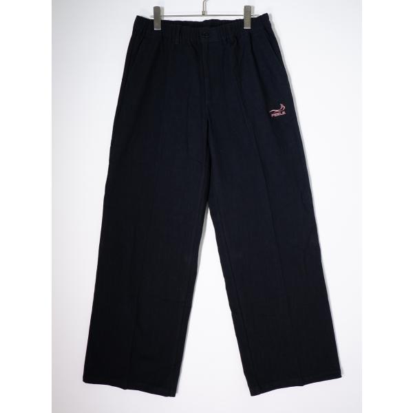 feels 上杉柊平 リネンスラックス ブラック M FEELS.フィールズ上杉柊平デザイン LINEN SLACKS BLACKリネン