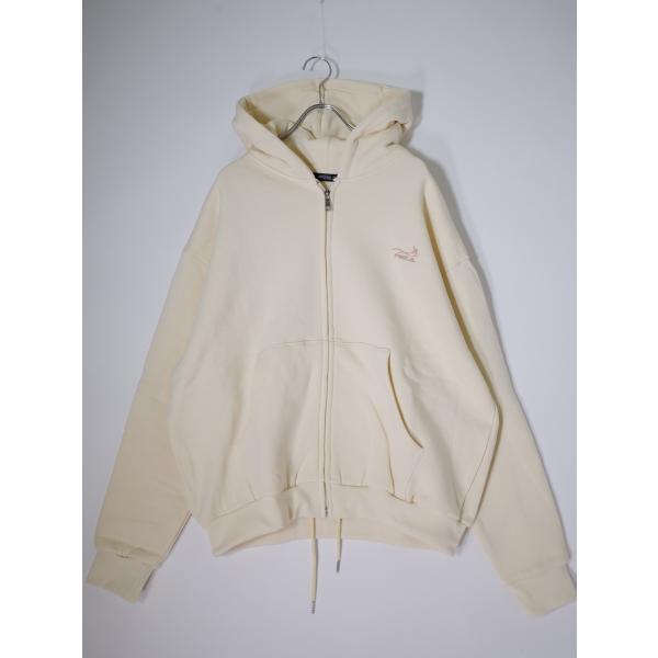 FEELS.フィールズ上杉柊平デザイン PREMIUM WEIGHT ZIP UP HOODIE CREAMジップ スウェットパーカー新品[MTSA82153]