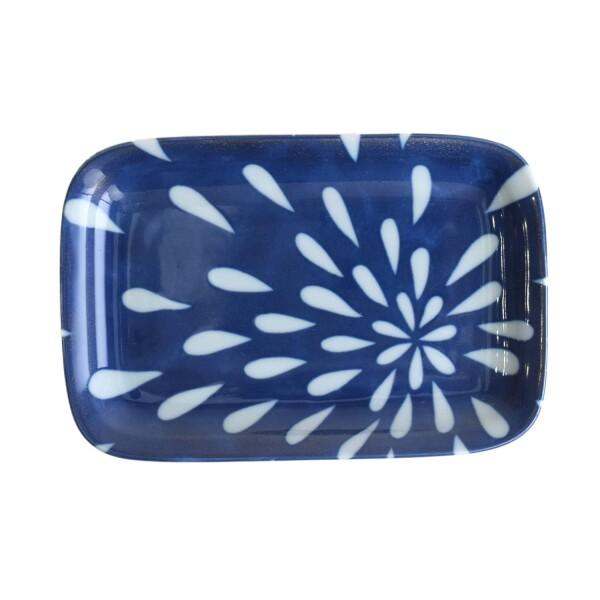 レア！CELINE ネイビーの陶器製お盆　長角膳 レア！CELINE ネイビーの陶器製お盆長角膳