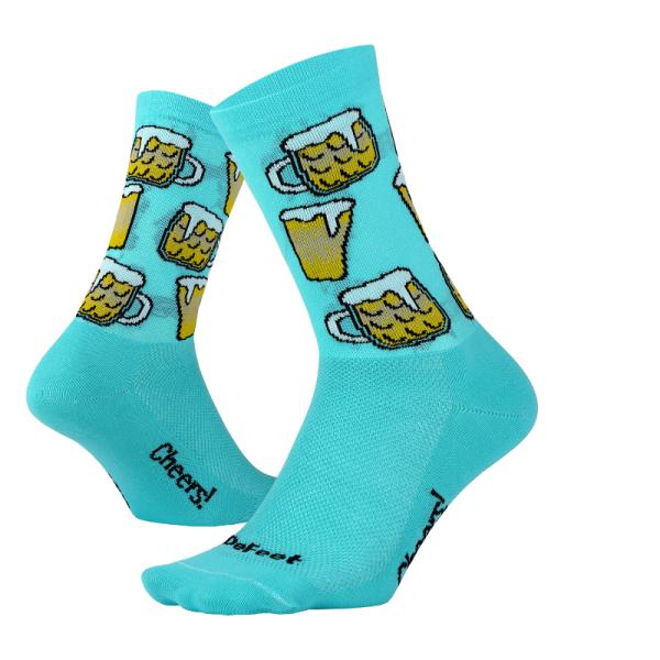 DeFeet ディフィート サイクリングソックス AI 6インチ CHEERS NEPTUNE Mサイズ