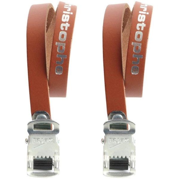 ■商品情報・レザー(本革)製トゥーストラップです。・左右ペア(2本)販売・長さ：370mm (全長：405mm)・重量(カタログ値)：約68g/ペア・カラー：ブラウン(3420585161168)※商品画像はイメージです。