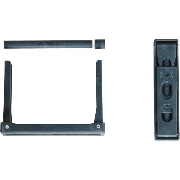 ■商品紹介・輪行中のリアディレイラー＆エンド部分の破損などから保護するリアエンドプロテクターです。・はずした後輪のクイック芯を使用するので、収納時もコンパクトになります。・ステーの内部に付属のパイプ・スぺーサーも納まり、ロックもかかるので、...