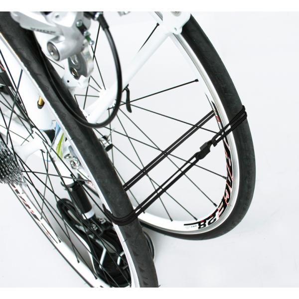 輪行時の車輪を簡単、確実に固定します。●軽量ホイール推奨●カラー:ブラック●材質:フック：PBT ゴム：天然ゴム●製品サイズ:(約)ゴム直径14cm●製品重量:(約)1本/5g