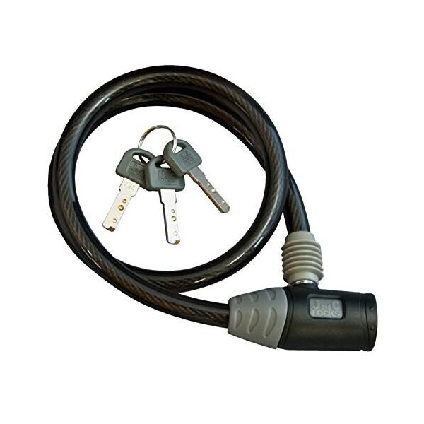 ●原産国:中国●サイズ:φ10mm×600mm●キー形式:ディンプル錠●キー3本付属●カラー：ブラック※スペアキーの供給は行っておりませんので、スペアキーは大切に保管してください。※長く、ご愛用頂くため定期的に可動部へ潤滑剤等を注油してください。