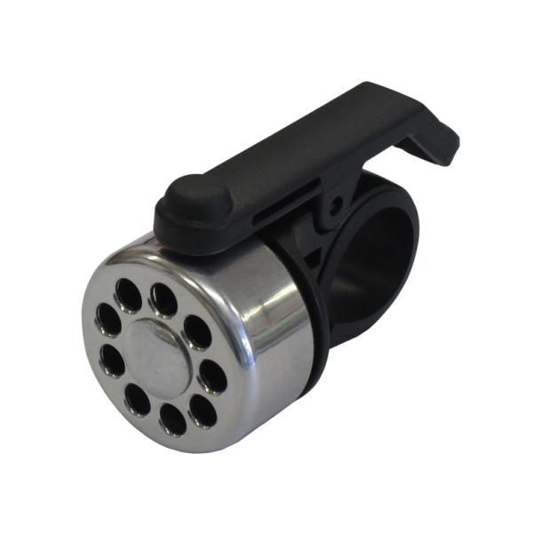 水平に取り付けられ、スポーツバイクにもマッチするデザインのベル。樹脂アームは小さいスナップでも確実にならすことができます。■商品情報・ワン素材：アルミ合金・取り付け可能径：Φ22.2mm、Φ25.4mm・外径：33mm※カラー・CP(458...