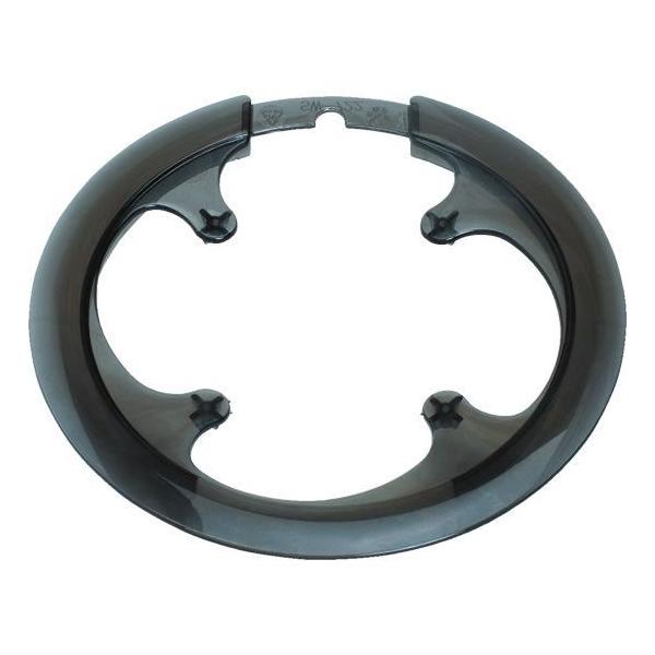 42、44T対応チェーンリングカバー■ポリカーボネイト■PCD104mm対応■42、44T対応■取付ネジ4本、スペーサー4個付属■52g■スモーク