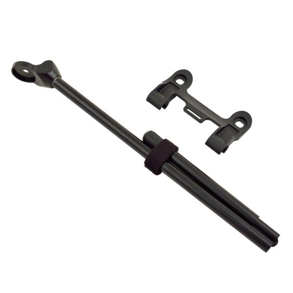 ■商品情報・クイックリリース軸に挟み込んだマウントに着脱して使います。・外したシャフトを三分割して収納可能。・制限荷重10kg・700ｃ対応・カラー：ブラック※商品画像はイメージです。