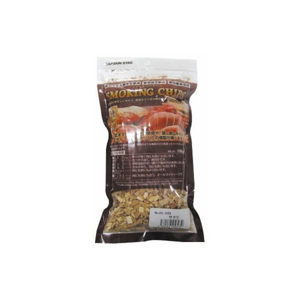 ■商品情報・良質な丸太原木を使用。・無添加で安心国内産燻煙材。・さけ、紅ます、いかなどの魚類や、鶏・豚・牛肉などバラエティー豊かな手づくりの燻製が楽しめます。・香りが強く肉にも魚にも合います。・容量(約)：100g・材質(品質)：サクラの木...