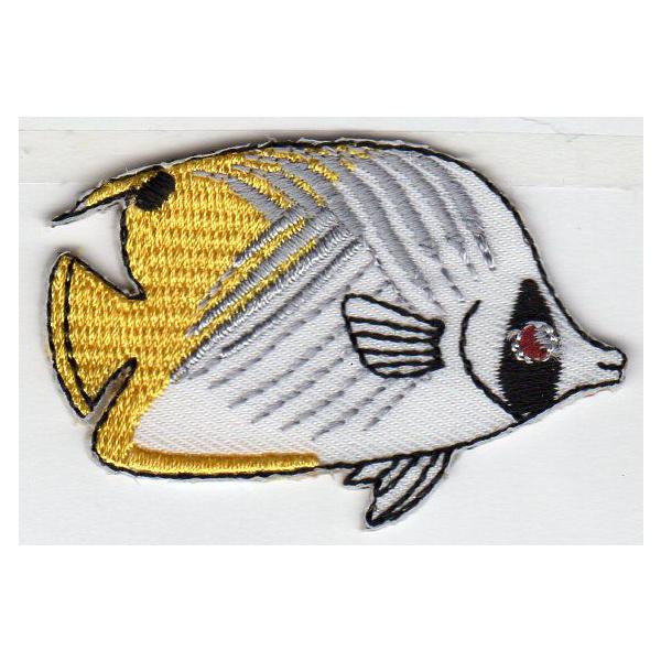 刺繍アイロンワッペン魚（チョウチョウウオ）