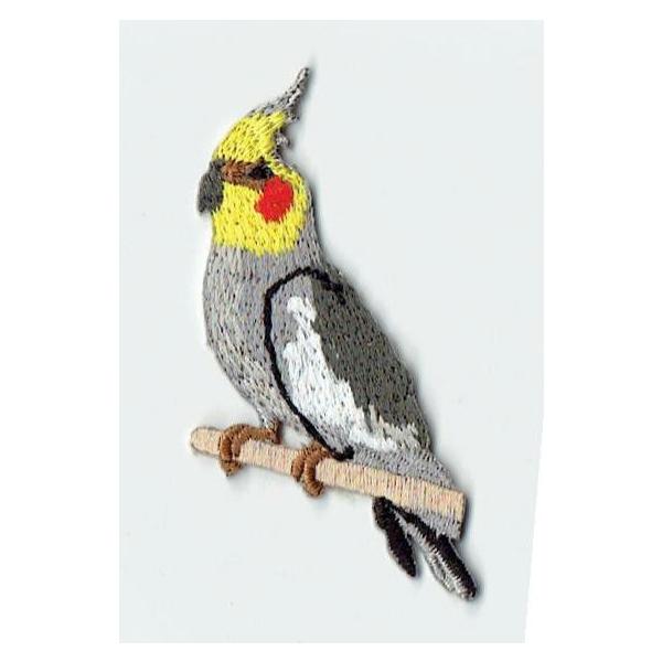 ピンク オカメインコ(鳥)刺繍 ショルダーバッグ スチームパンク find-store_fwa-055