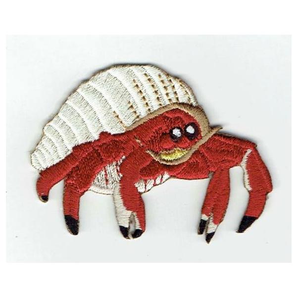 刺繍アイロンワッペン ヤドカリ やどかり Fwa 100 Find Corp 通販 Yahoo ショッピング