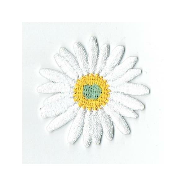 刺繍アイロンワッペン花（マーガレット/デイジー）