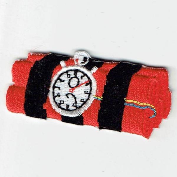 刺繍アイロンワッペン（時限爆弾）