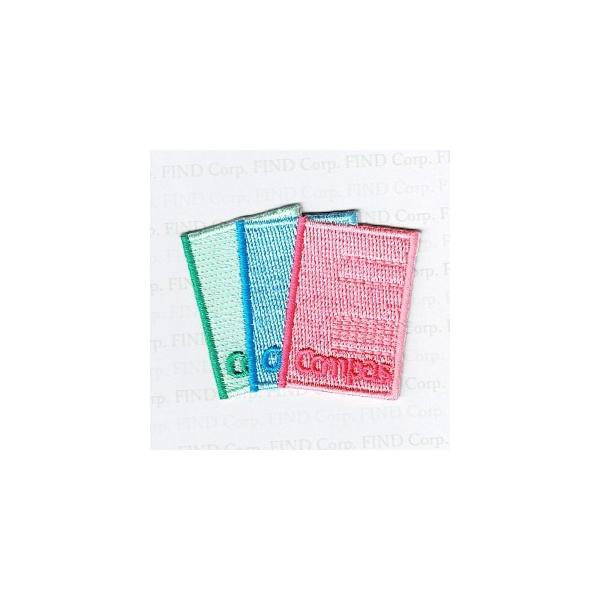 刺繍アイロンワッペン（ノート3冊セット） : FIND Corp. - 通販