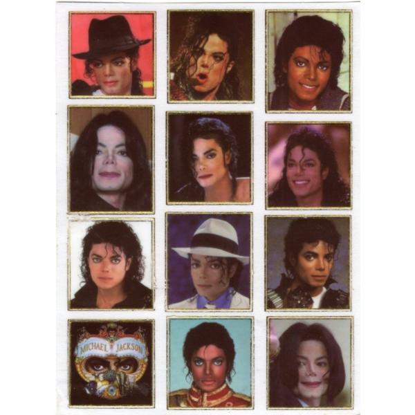 マイケルジャクソン 転写シール　1984年 ☆送料無料！☆1984年製 Topps【 Michael Jackson ( マイケル