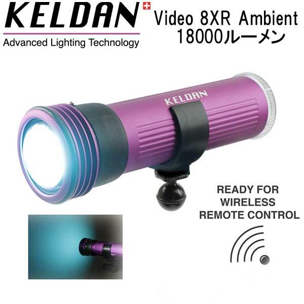 KELDAN Video 8XR Ambient 18000 ルーメン 水中ライト 充電池 充電器 