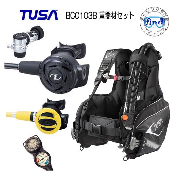 TUSA ダイビング TUSA重器材セット 7番 BCD BC0103B レギュ RS1103J 
