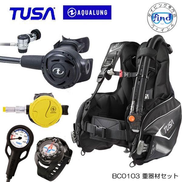 TUSA ダイビング 重器材 セット J番 BCD BCJ0103B RS1103J カリプソ 
