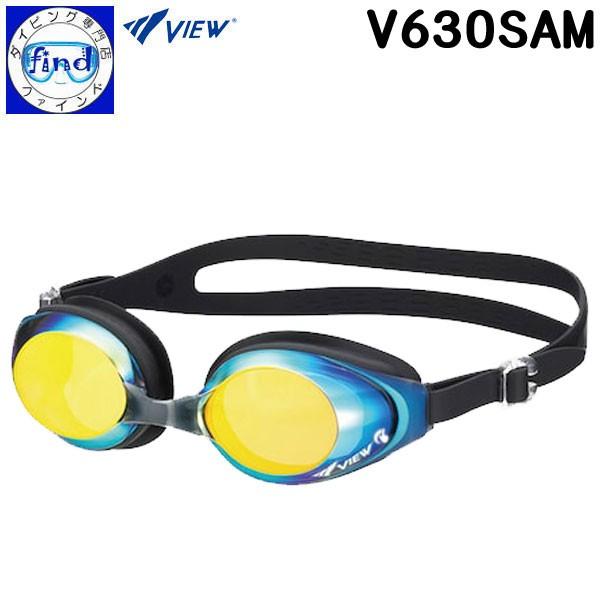 他サイト： VIEW スイミングゴーグル V630SAM ミラータイプ 広い視界のワイドレンズ シリコン素材の優しい着け心地の商品画像