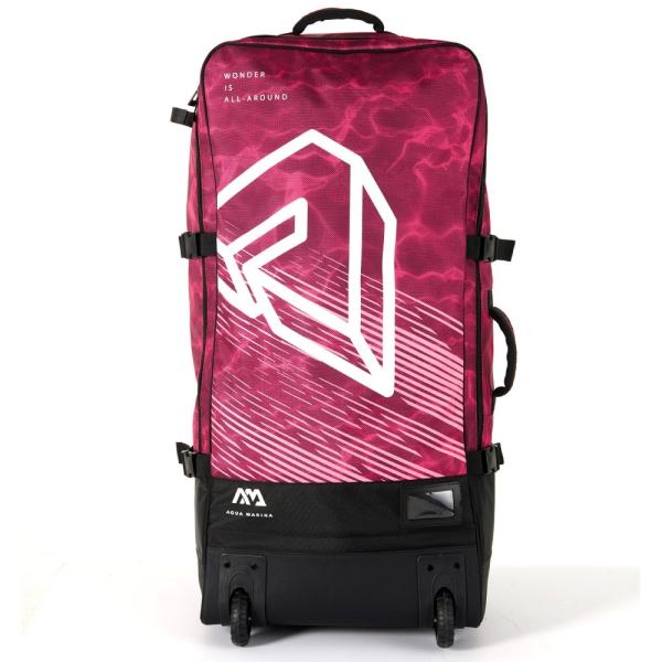 ■サイズ：縦97×横46×奥行30cm●インフレータブルSUPが丸々収納できる、90L大容量キャスター付きバックパック。●リュックのように背負っても、キャリーバッグとしても使用できる2WAYタイプ。●胸と腰の位置にベルトが付いているため、バ...