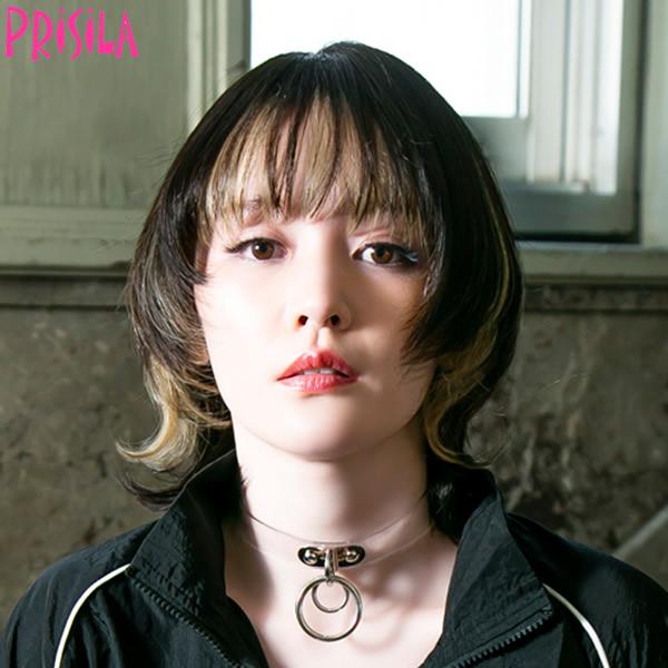 おまけ付き プリシラ オールウィッグ マッシュウルフミディ A-710耐熱