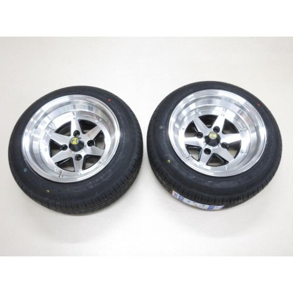 新品 復刻版 タイヤ付 ロンシャン 14インチ 4H 9J PCD114.3 オフセット