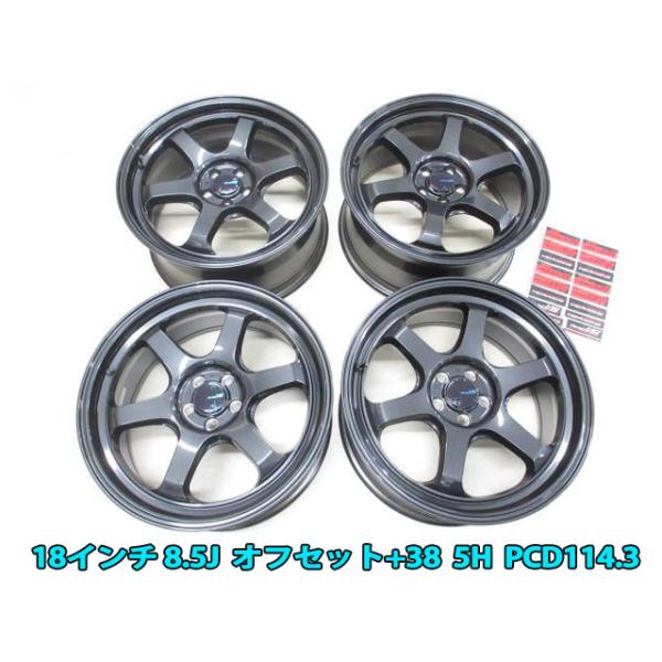 在庫あり 4本セット MID RACING R06 18インチ 8.5J オフセット+38 5穴