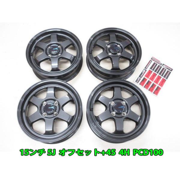 在庫あり 4本セット MID RACING R06 15インチ 5J オフセット+45 4穴