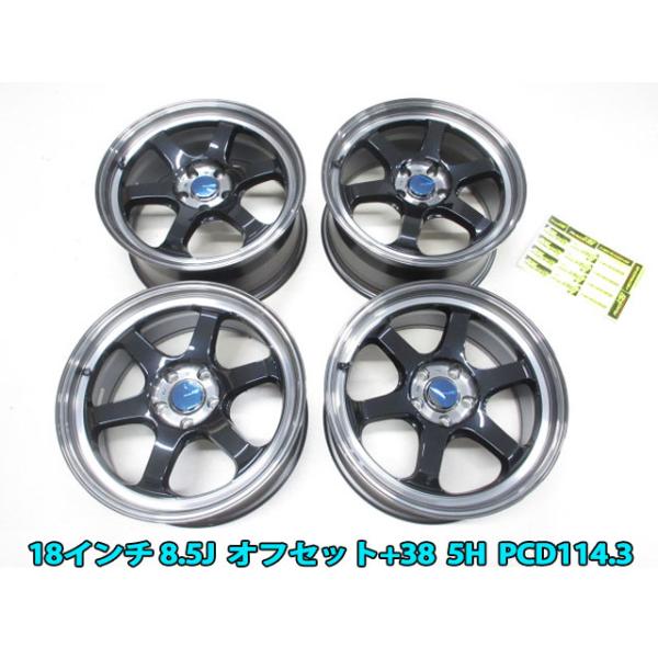 在庫あり 4本セット MID RACING R06 18インチ 8.5J オフセット+38 5穴