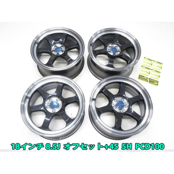 在庫あり 4本セット MID RACING R06 18インチ 8.5J オフセット+45 5穴