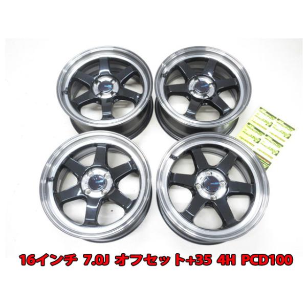 16インチ アルミホイール4本セット HOT STUFF（ホットスタッフ） 16インチ 4穴 100 5J クロススピード RS6
