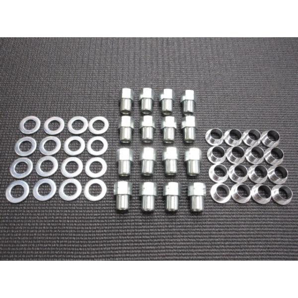 トヨタ純正アルミホイール 流用 平面座 M12XP1.25 ナット 16個セット