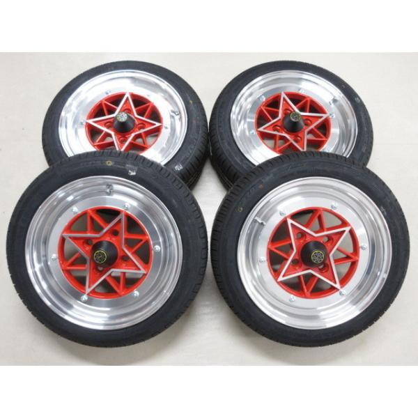 新品 復刻版 タイヤ付 軽四 軽トラ サイズ スターシャーク 14インチ 4H