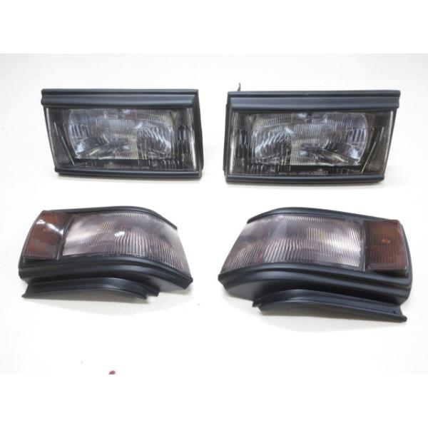 AE86 後期 レビン ダミー ヘッドライト キット ステッカー付 FRP