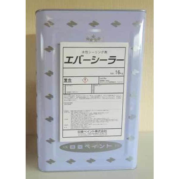 商品名：エバーシーラー　16kgビニヨンゴールド、ビニヨン3000用下塗りシーラーです。※防カビ剤は、入っておりません。アルカリやアクを抑えます。モルタル、しっくい壁や古い塗膜やチョーキング塗膜等の密着の悪い下地へ塗装時の密着性が向上します...