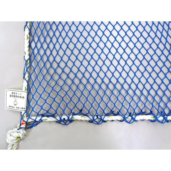 ラッセル安全ネット（防炎ネットブルー）1×6 (別途送料お見積り品