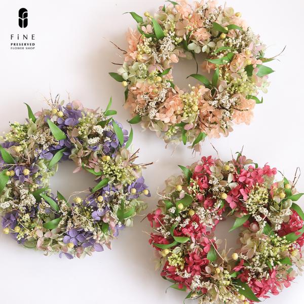 プリザーブドフラワー 母の日 リース 花 女性 誕生日プレゼント スフレリース 誕生祝い プロポース 送別会 送別祝いお礼 記念品 式典 退職祝い 発表会
