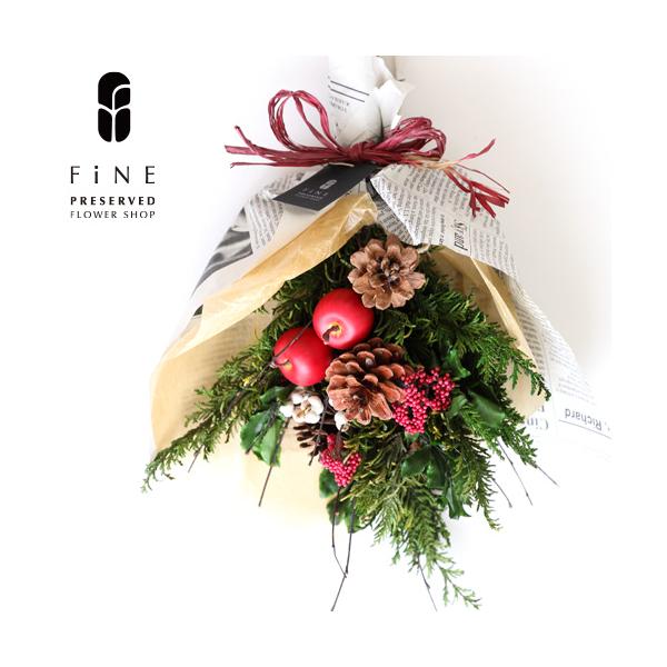 クリスマス ミニスワッグ プリザーブドフラワー ナチュラル インテリア