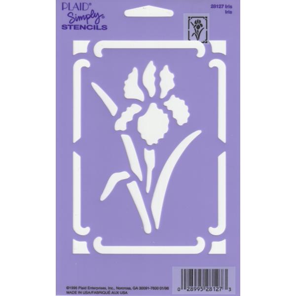 各種ステンシルシート　99×142ステンシル部分　アイリス　602-8127