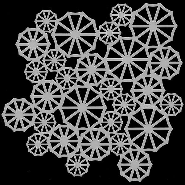 TCW�X�e���V�� �@608-5509 �@ 6×6�C���`�@�J��Ԃ��g����X�e���V���V�[�g