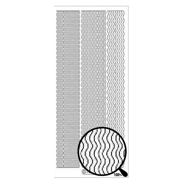 スターフォームステッカー 　シルバー 　7033TGLS　 透明ラメ銀縁どり