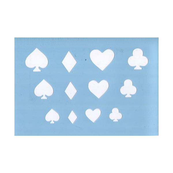 ☆一番大きいクローバー：横30mm×縦31mm☆0,2mm厚ですので、曲面でも使用できます。☆ペーパーではないので、拭いて何回も使用出来ます。☆使用後はすぐの絵具をふき取ってください。☆半透明ですので合わせやすい。☆材質：ポリプロピレン☆お...