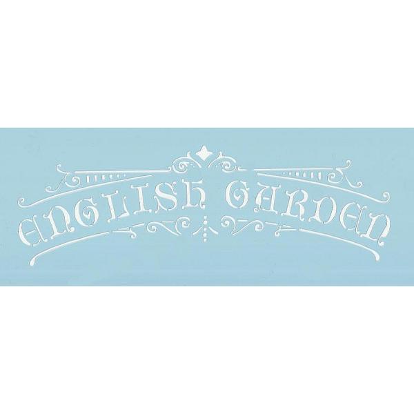 ファインホームの特大ステンシルシート　58cm特大サイズ　壁・家具・ドアのワンポイント　580×185　イングリッシュガーデンデコレイト 　fh-459bs