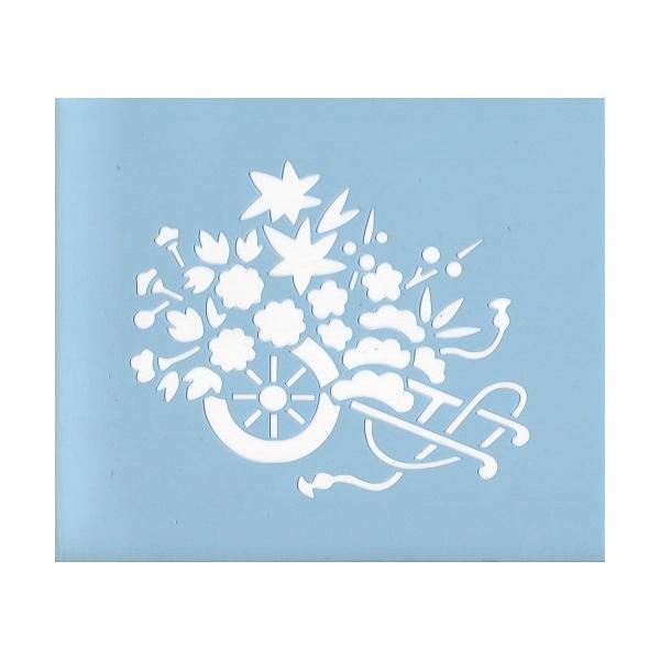 ファインホームのステンシルシート　花車Lサイズ　fh-610L